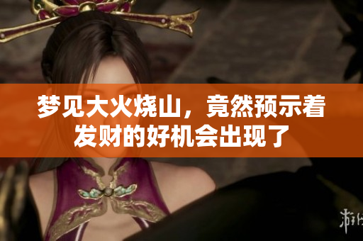 梦见大火烧山，竟然预示着发财的好机会出现了