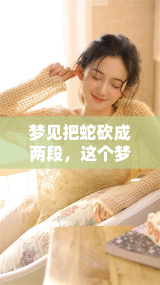 梦见把蛇砍成两段，这个梦预示着什么呢？