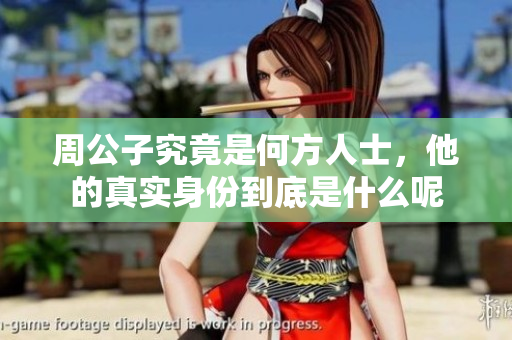 周公子究竟是何方人士，他的真实身份到底是什么呢