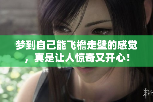 梦到自己能飞檐走壁的感觉，真是让人惊奇又开心！
