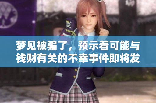 梦见被骗了，预示着可能与钱财有关的不幸事件即将发生。