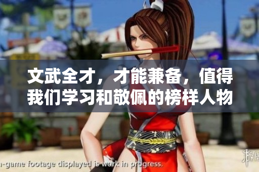 文武全才，才能兼备，值得我们学习和敬佩的榜样人物