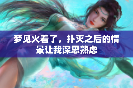 梦见火着了，扑灭之后的情景让我深思熟虑