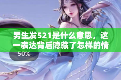 男生发521是什么意思，这一表达背后隐藏了怎样的情感与暗示呢