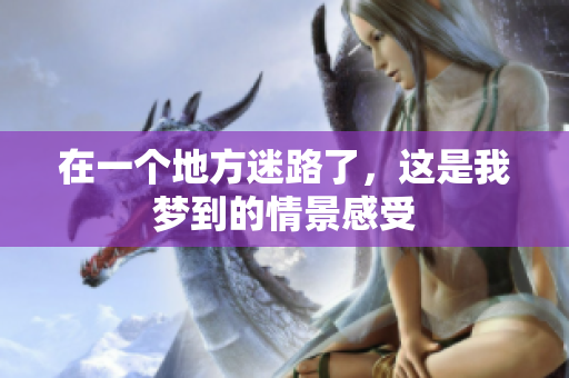 在一个地方迷路了，这是我梦到的情景感受